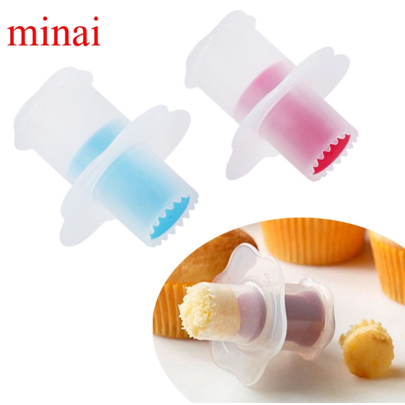 Kitchen Tool Cupcake Muffin Cake Corer Plunger Cutter Pastry Decorating Divider
