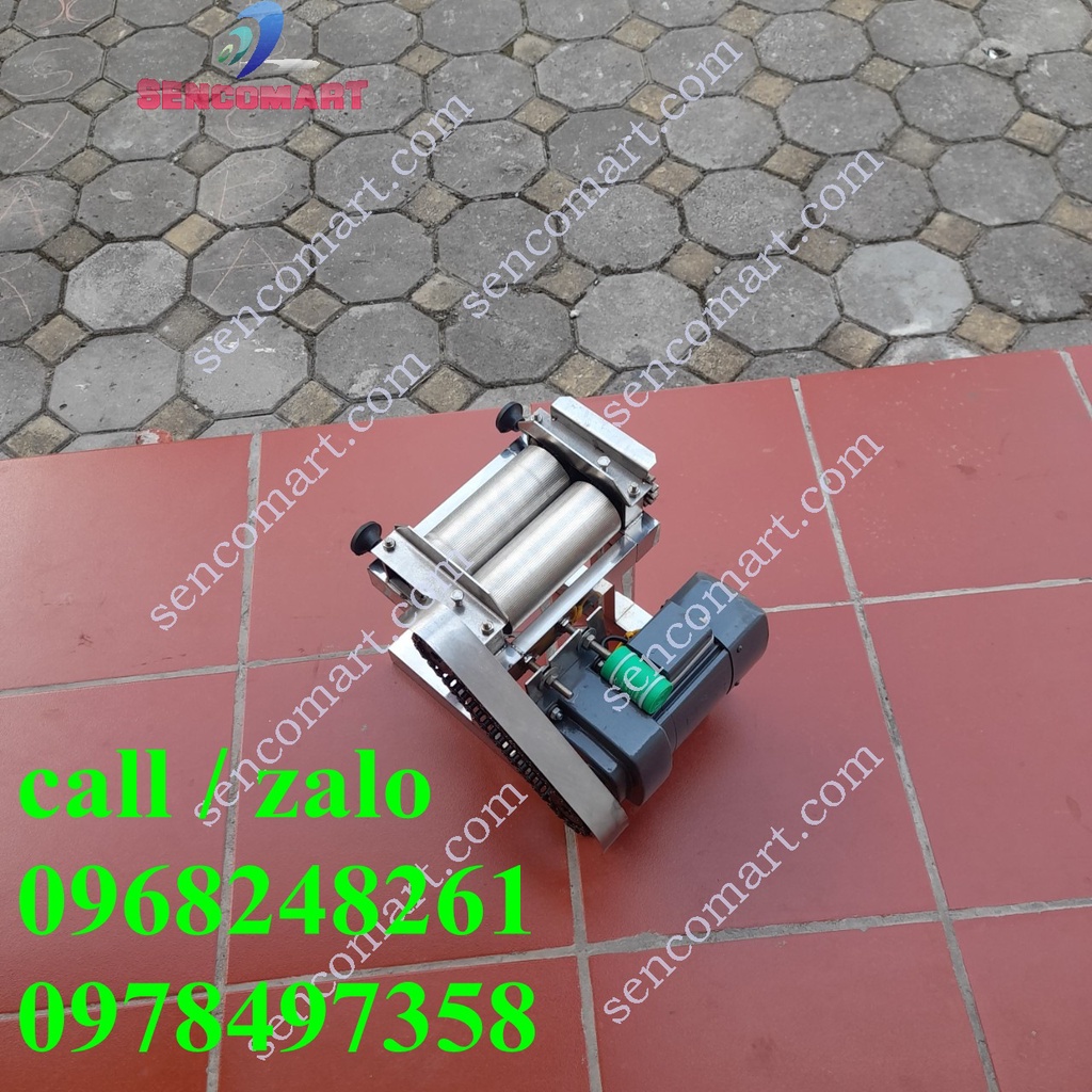 Máy Cán Mực Chạy Điện, chuyên Cán Khô Mực, Khô Bò cho xe bán Mực Khô