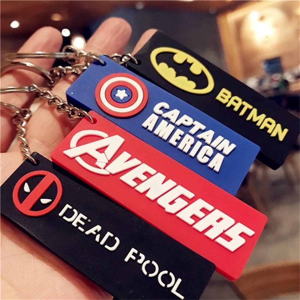 Móc Khóa Xe Hơi Hình Siêu Anh Hùng Marvel Người Dơi Captain America Thời Trang Cho Nam Và Nữ