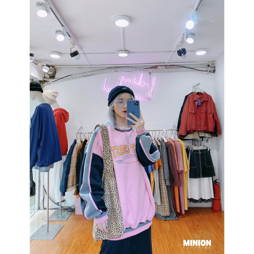 Áo nỉ lót bông MINION CLOTHING form rộng sweater Unisex nam nữ oversize Ulzzang Streetwear Hàn Quốc chất mềm mịn A2838 | BigBuy360 - bigbuy360.vn