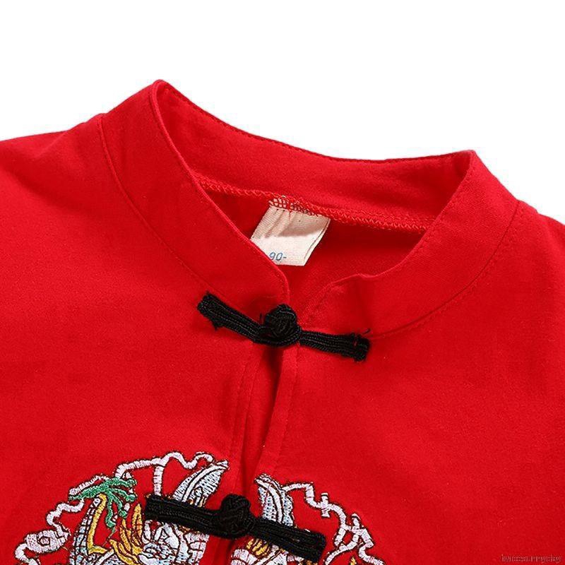 ☀ sunny ღ Áo Liền Quần Cotton Tay Dài Họa Tiết Thêu Cho Bé