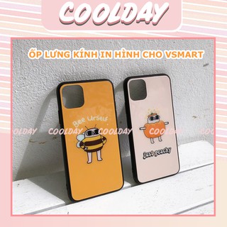 [Ốp Vsmart] Ốp Lưng Kính Cường Lực Bee Peach Dễ Thương In Hình Dành Cho Vsmart Live Joy 3 Active 3 Live 4 Joy 4 2001