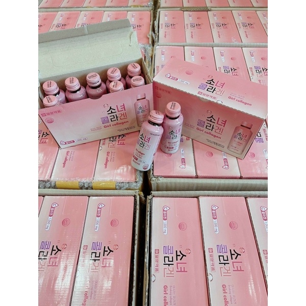 Girl collagen Nước Uống Collagen Girl Chính Hãng Hàn Quốc.Hộp 10chai X 100ml Bán Bởi Triệu Hoa Bali.