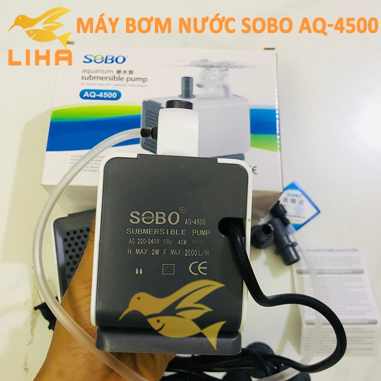 Máy Bơm Nước Sobo AQ4500 (40W-2000L/H-2M) - Máy Bơm Nước Bể Cá