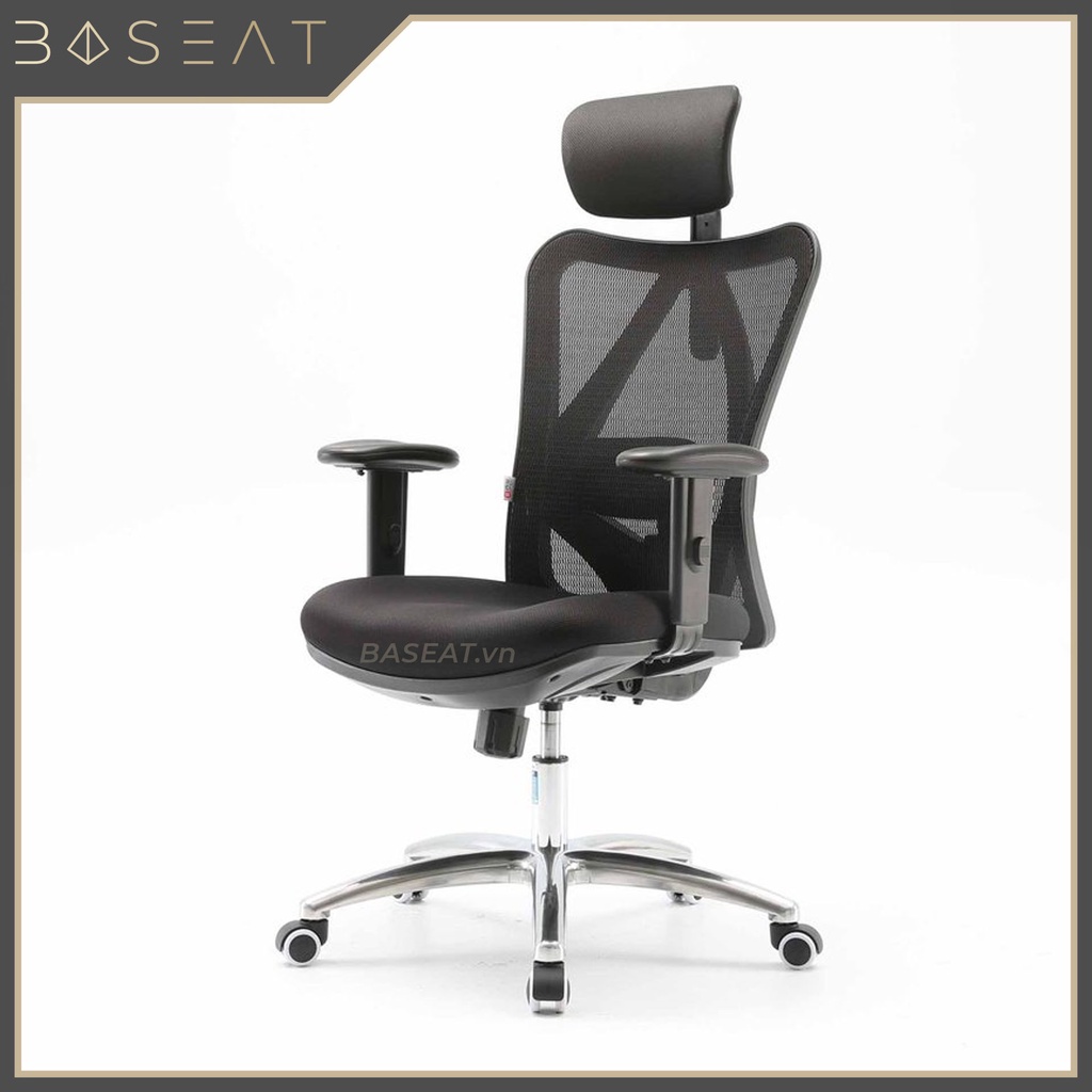 SIHOO M18 - Ghế lưới công thái học Ergonomic xoay văn phòng tựa đầu cổ đỡ thắt lưng nâng hạ điều chỉ
