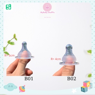 Núm ti silicon siêu mềm size S/M/L/XL bình cổ rộng,cổ hẹp