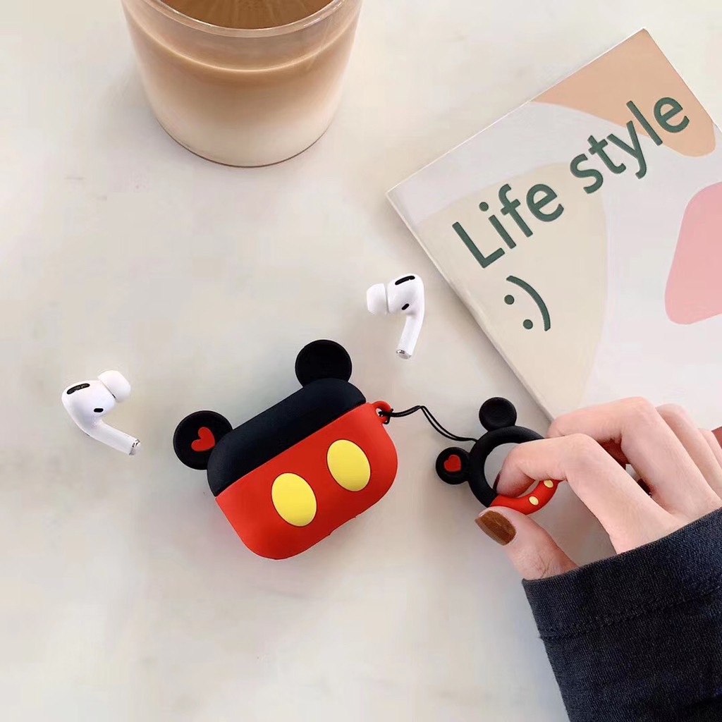 Hộp Đựng Tai Nghe Airpods Hình Chuột Mickey/Minnie 1/2/3