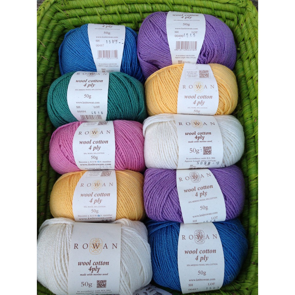 Cuộn Len Knit Rowan Wool Cotton 4ply
