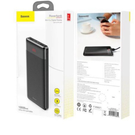 [CHÍNH HÃNG] Pin Dự Phòng M35 Cao Cấp Dung Lượng 10000mah Thiết Kế Đẹp Độc Đáo Siêu Mỏng Có Màn Hình LCD Báo Dung Lượng