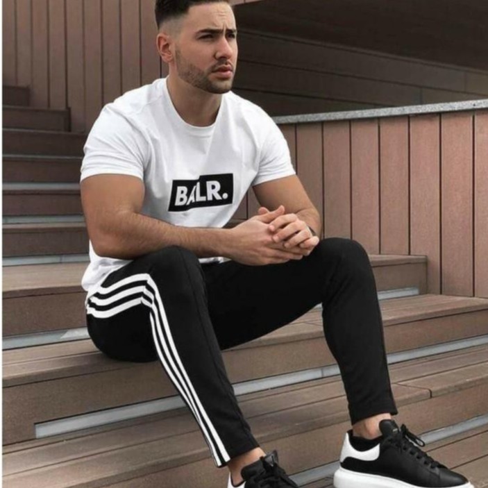 Quần nỉ nam,quần thể thao nam nữ 3 sọc dáng suông và bo gấu(QNTT) | BigBuy360 - bigbuy360.vn