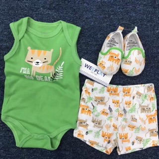 Set body+quần+giày cho bé trai/gái