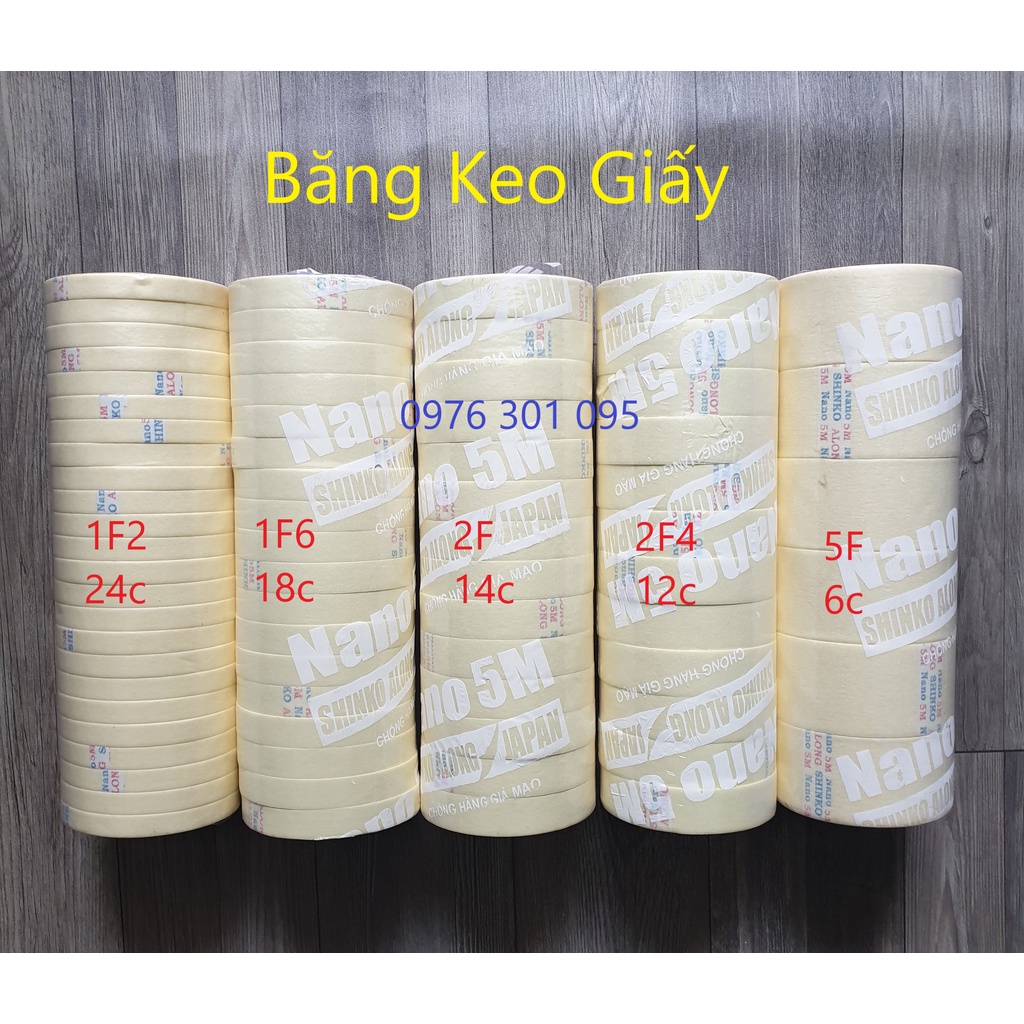 Băng Keo Giấy 1F2 / 1F6 / 2F / 2F4 / 5F