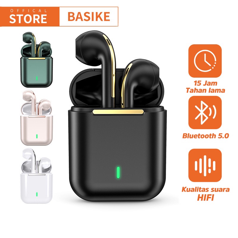 Tai Nghe Bluetooth Không Dây Mini BASIKE TW39 TWS Chống Ồn - Bảo hành 12 tháng