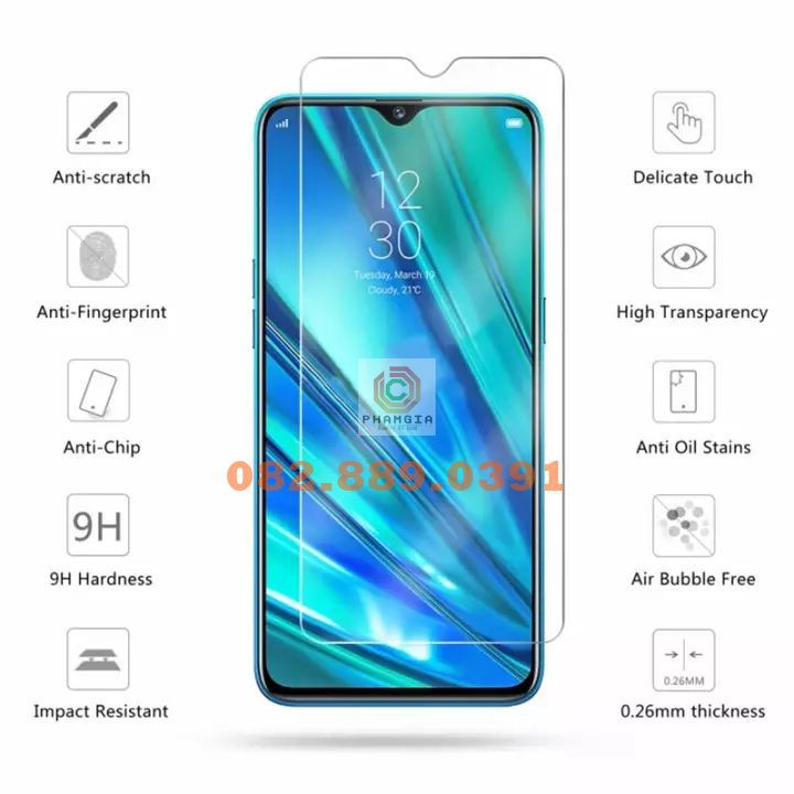 Kính cường lực dẻo nano trong suốt Realme C3i siêu bền, 9H+