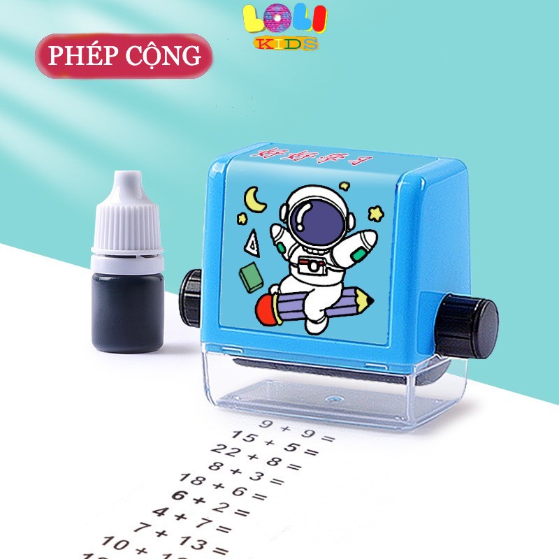 Máy tạo phép toán cộng trừ mini, con lăn phép tính đơn giản giúp bé rèn luyện tính toán nhanh chóng