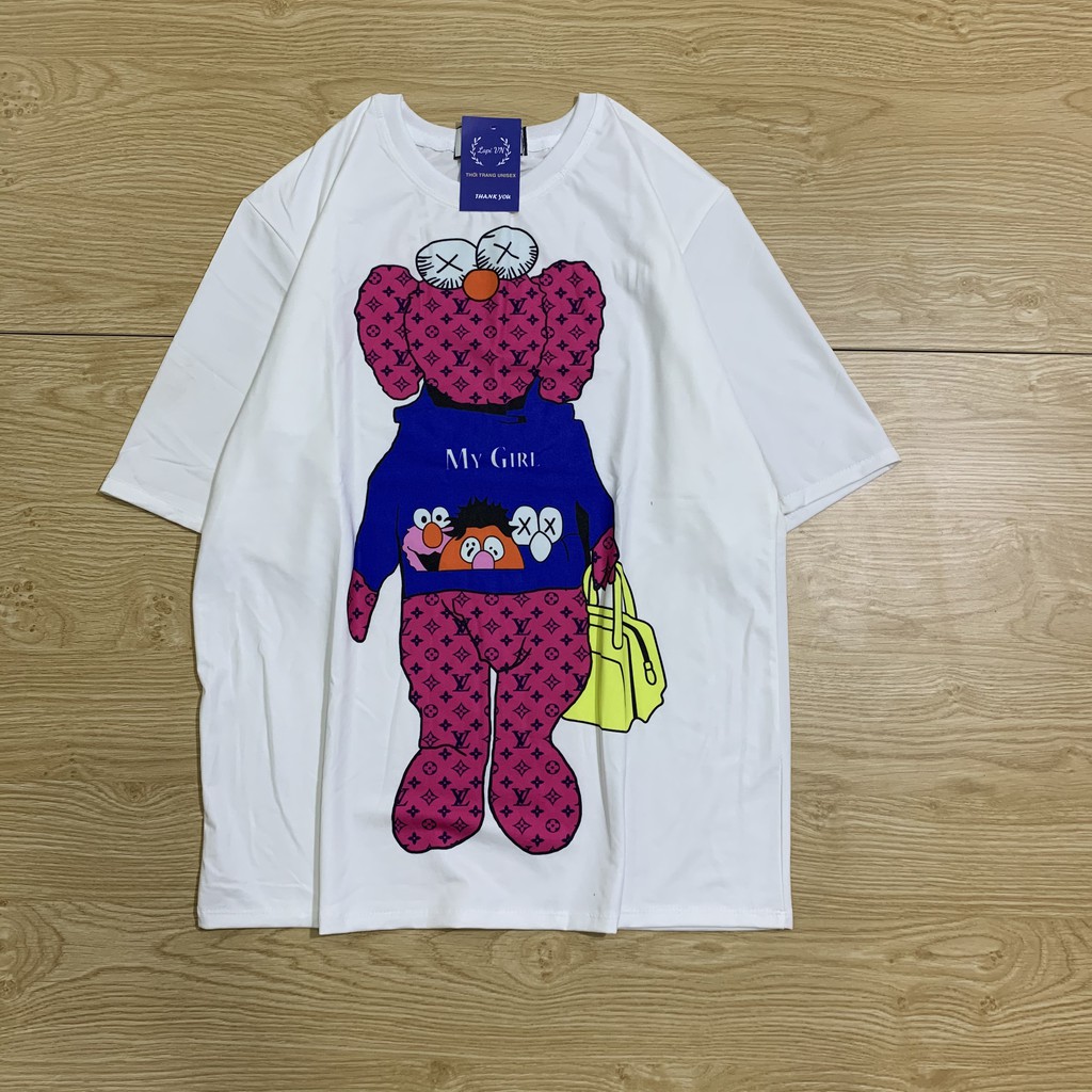 Áo Thun Nam Nữ Unisex In Hình Cô Gái My Girl Lapi VN, Chất Cotton Form Rộng Tay Lỡ Cổ Tròn Freesize, Big Size