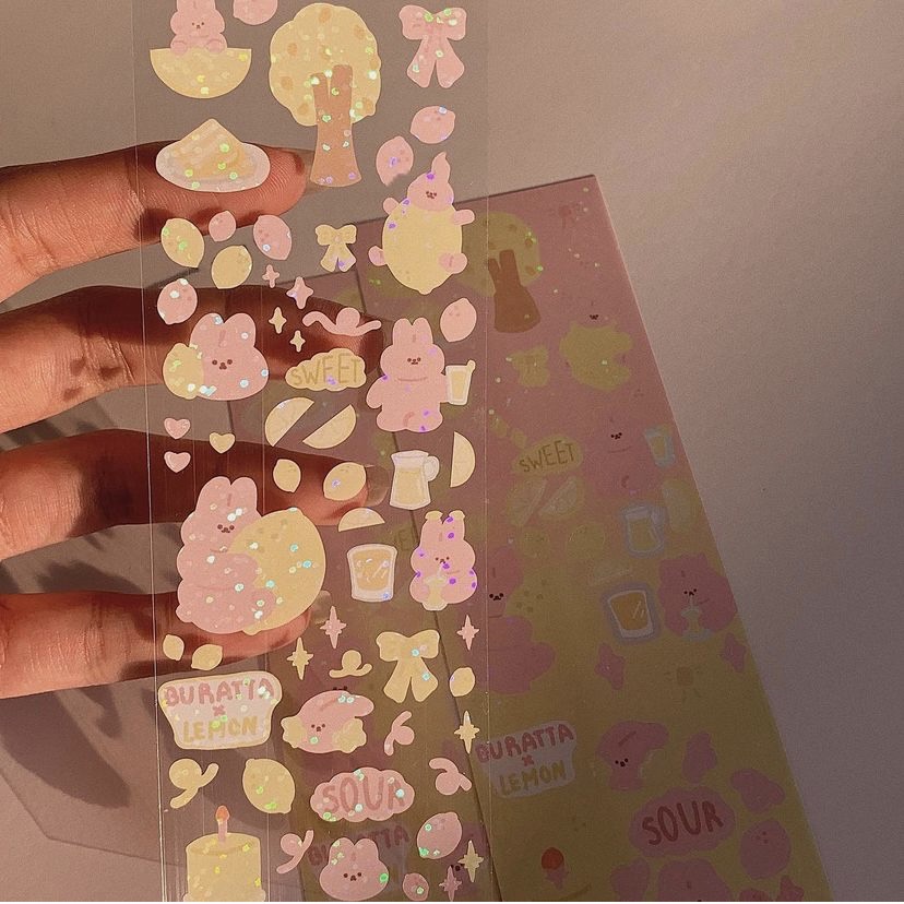 Hình dán sticker thiết kế Lacotte Buratta &amp; Bunny