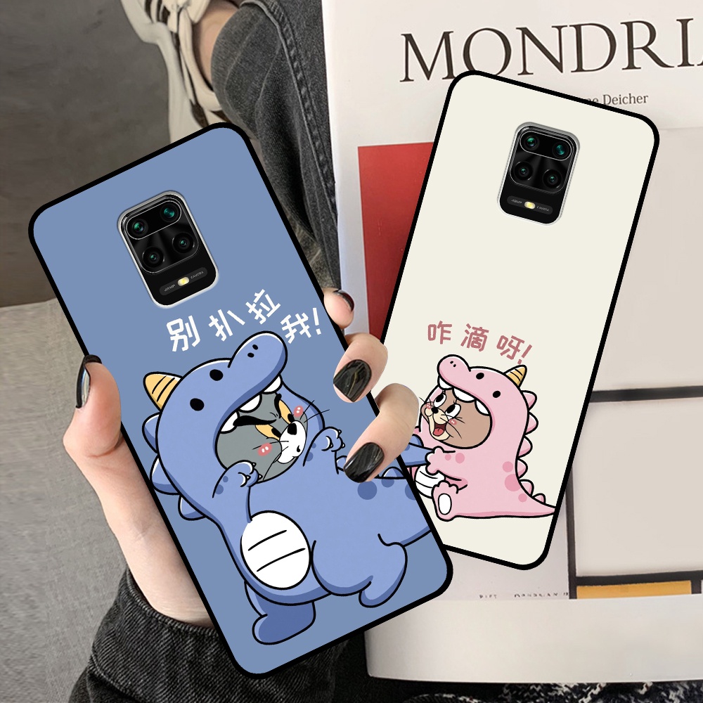 Ốp Xiaomi Redmi Note 9 / Note 9s / Note 9 Pro in hình cặp đôi doremon, hổ, khủng long dễ thương