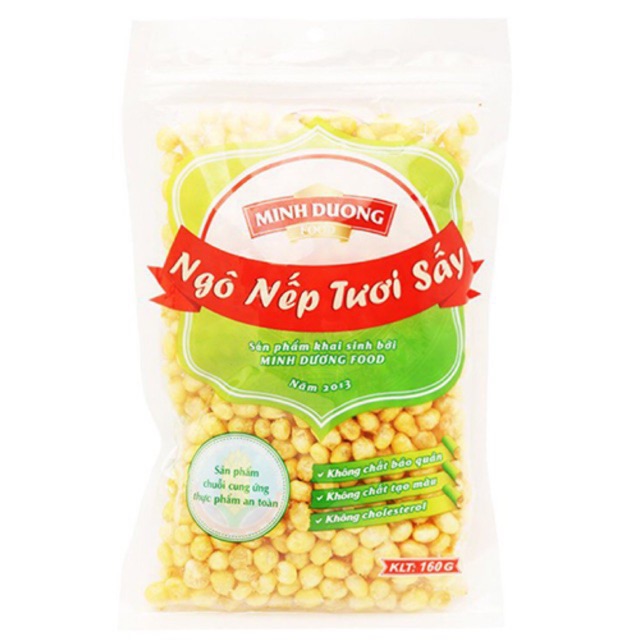 NGÔ NẾP TƯƠI SẤY MINH DƯƠNG 150G