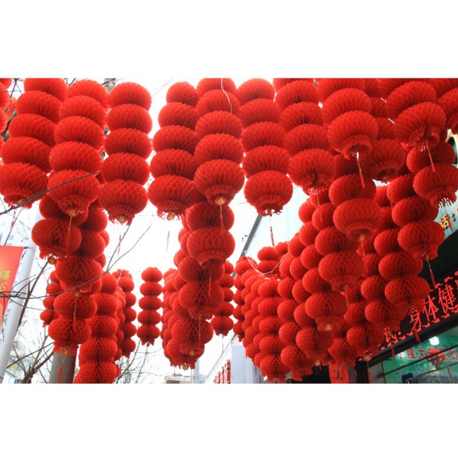 Lồng đèn đỏ chữ phúc HONGKONG
