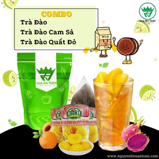 COMBO Trà Đào, Trà Đào Cam Sả, Trà Đào Quất Đỏ Pha được 250 Ly