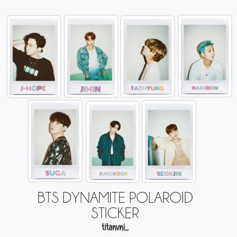 Sticker Dán Trang Trí Hình Nhóm Nhạc Bts Chất Lượng Cao