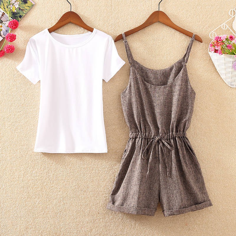 Quần yếm ngắn thiết kế xinh xắn trẻ trung | BigBuy360 - bigbuy360.vn