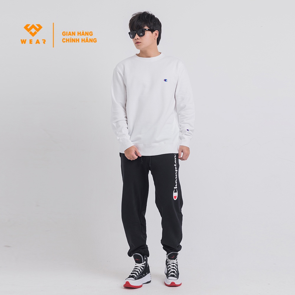 Áo Champion JP C Logo Sweatshirt - White - C3Q001010