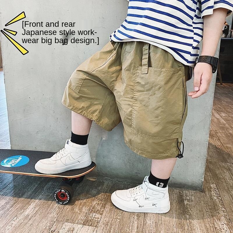 Quần short thể thao dáng rộng thiết kế mỏng kiểu dáng đơn giản thời trang mùa hè dành cho bé trai 2021