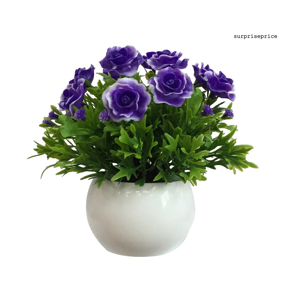 Chậu hoa nhân tạo dùng cho trang trí diy chất liệu nhựa