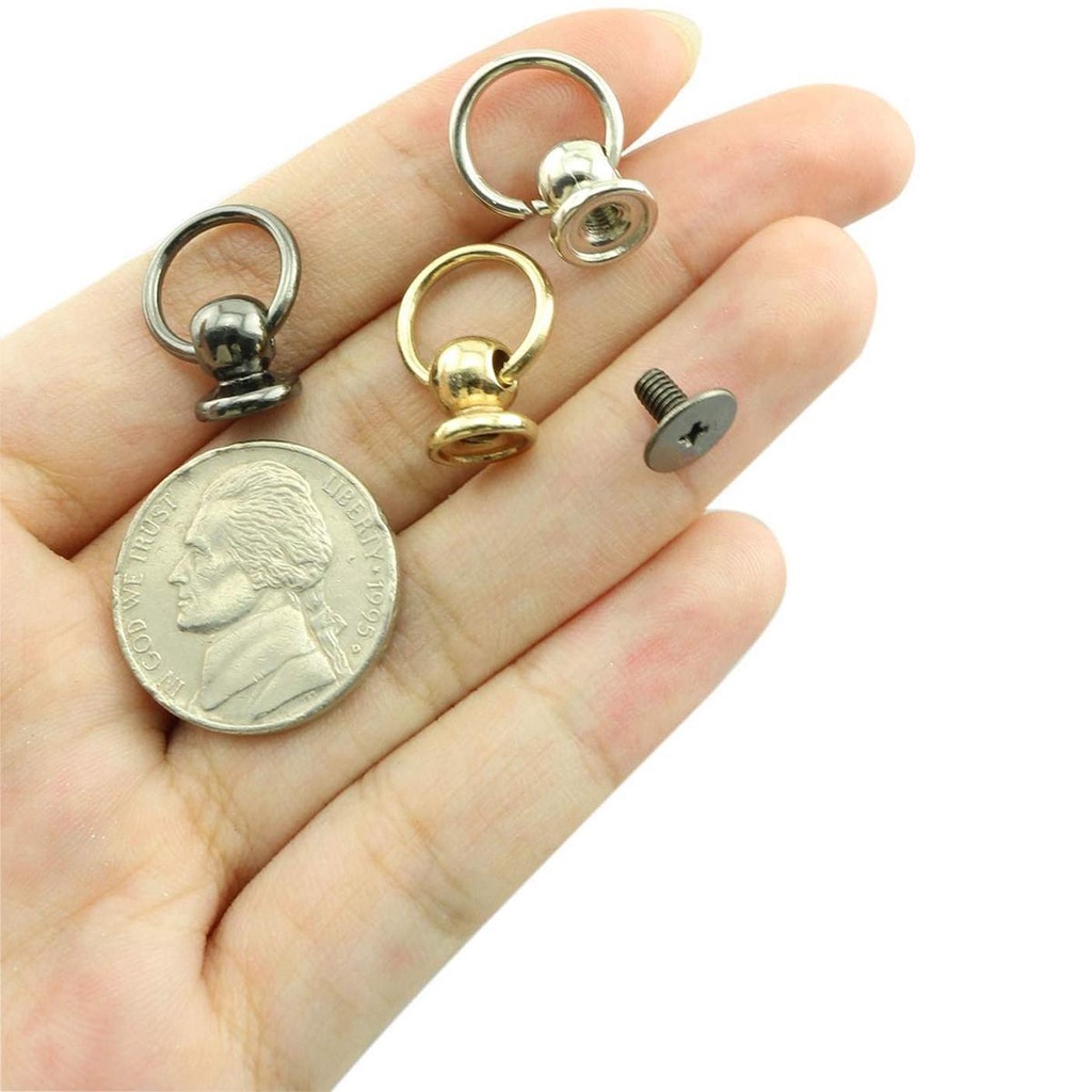 Set 10 Đinh Tán Đầu Tròn Dùng Để Làm Túi Đựng Điện Thoại / Dây Chuyền
