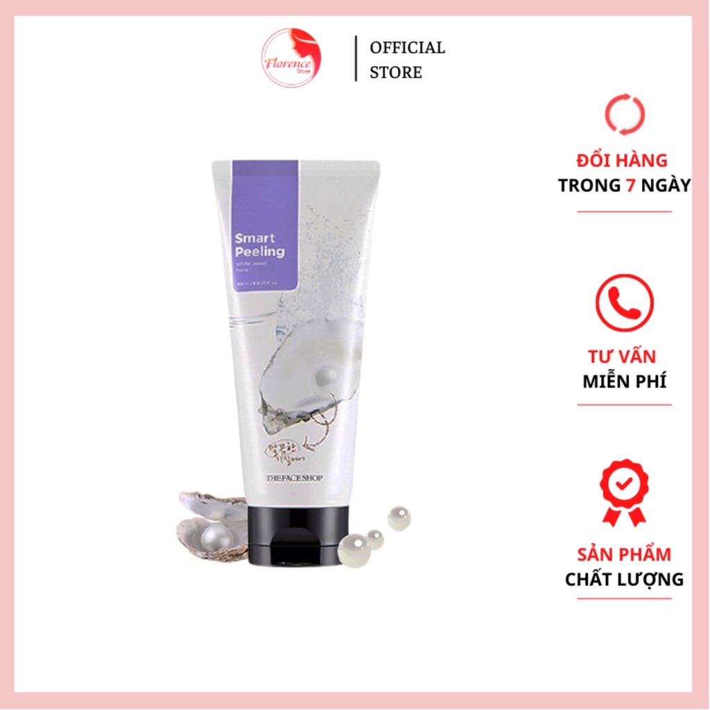 TẨY DA CHẾT / THE FACE SHOP /Tẩy Da Chết Ngọc Trai - White Jewel PeelingThe Face Shop Smart Peeling 120ml