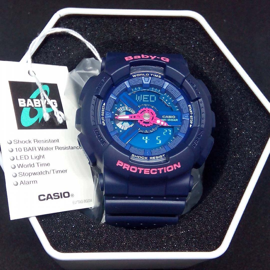Đồng Hồ Nữ Dây Nhựa Casio Baby-G BA-110PP-2ADR Chính Hãng BA-110PP-2A