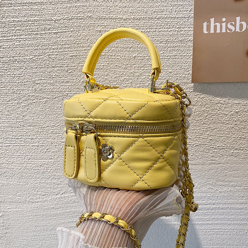 Túi đeo chéo IELGY xỏ hạt ngọc trai giả kích thước nhỏ xinh xắn thời trang cho nữ