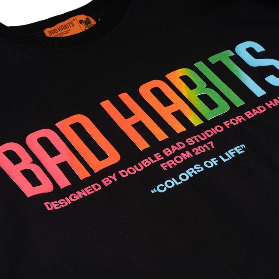 Tee BAD HABITS COLORFUL Chính Hãng Unisex , Áo Thun Local Brand Bad Rabbit 7 Màu Sắc Real 100% Cotton fCat STORE UNISEX