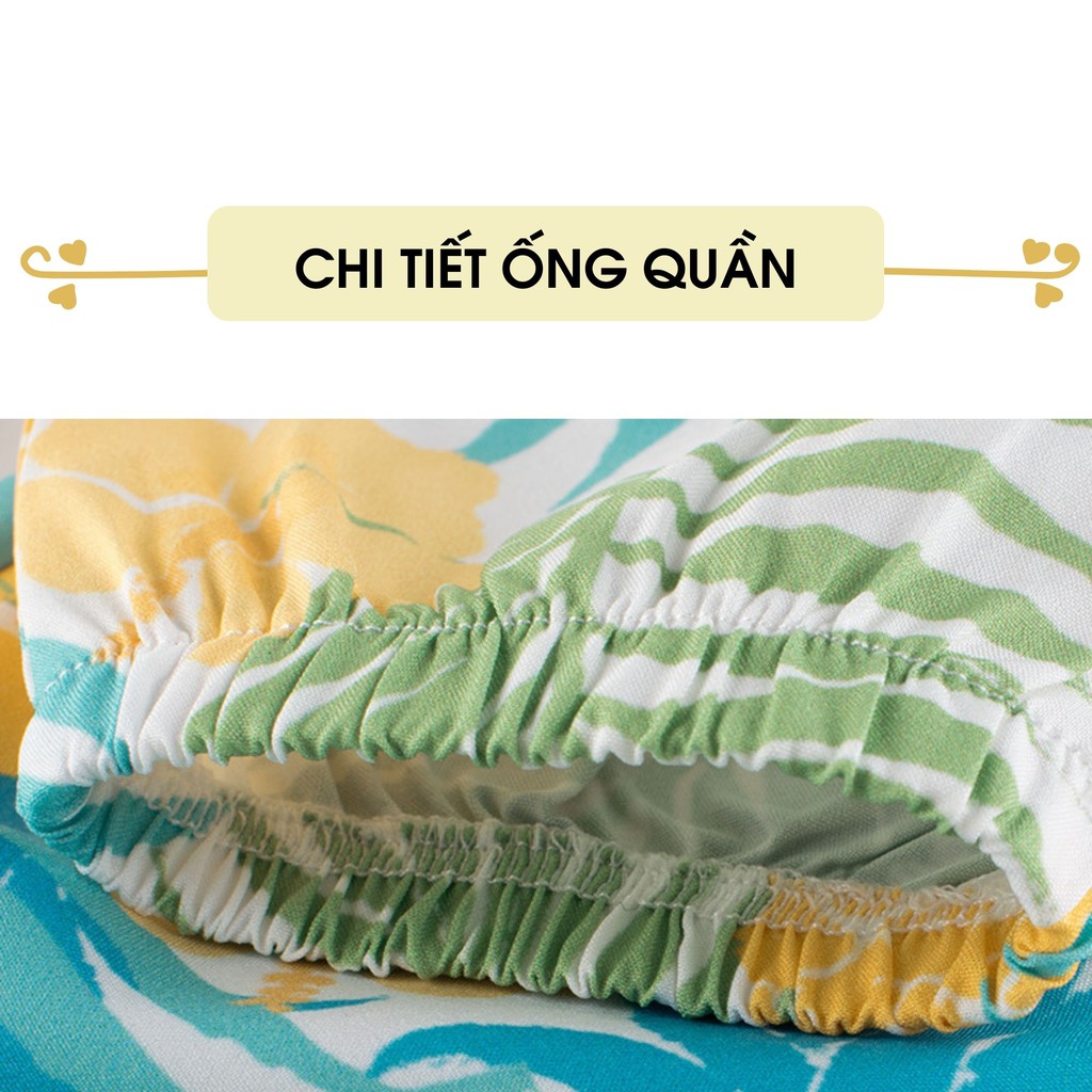 Quần bé gái 27Home quần thun cho bé mềm mỏng mát họa tiết hoa quả dễ thương P304