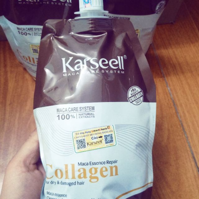 KEM HẤP TÓC KARSEELL MACA COLLAGEN CHÍNH HÃNG SIÊU MƯỢT 500ML9