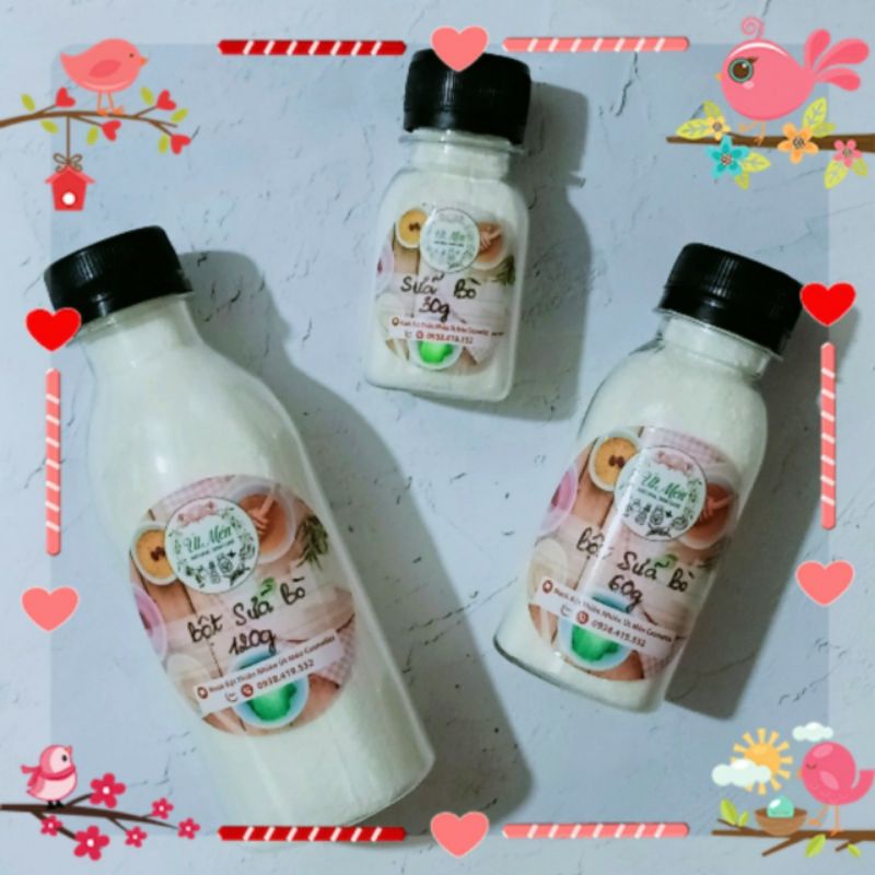 100g bột sữa bò nguyên chất ( handmade)