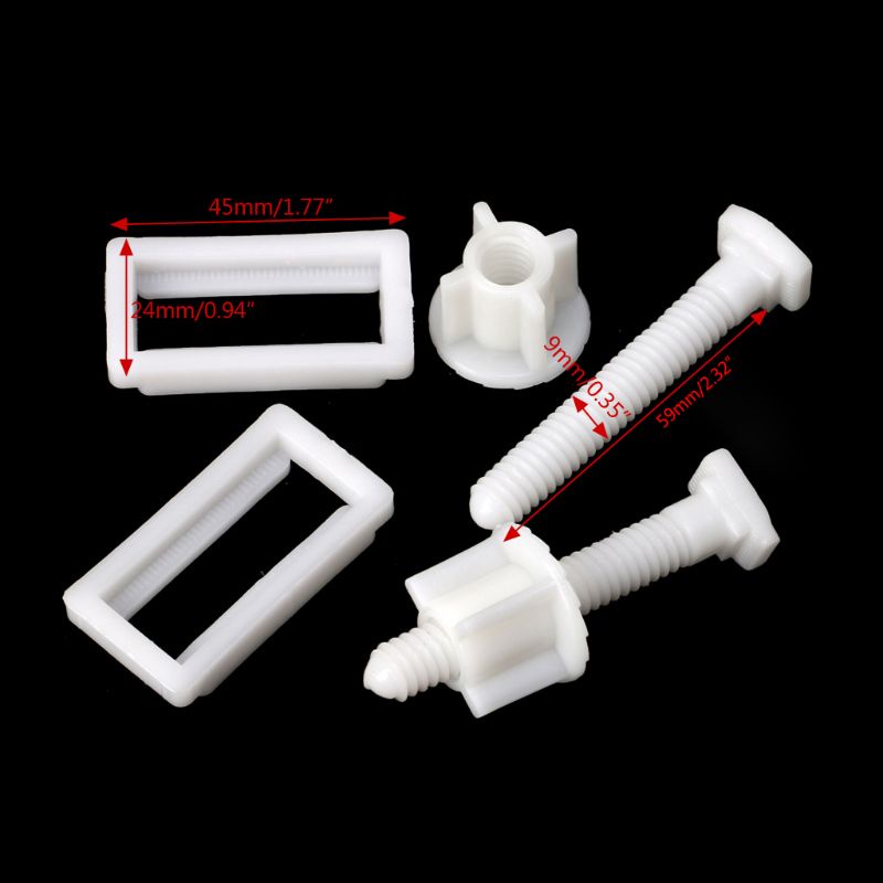 1 Cặp Ốc Vít Cố Định Phần Cứng Ghế Ngồi Toilet