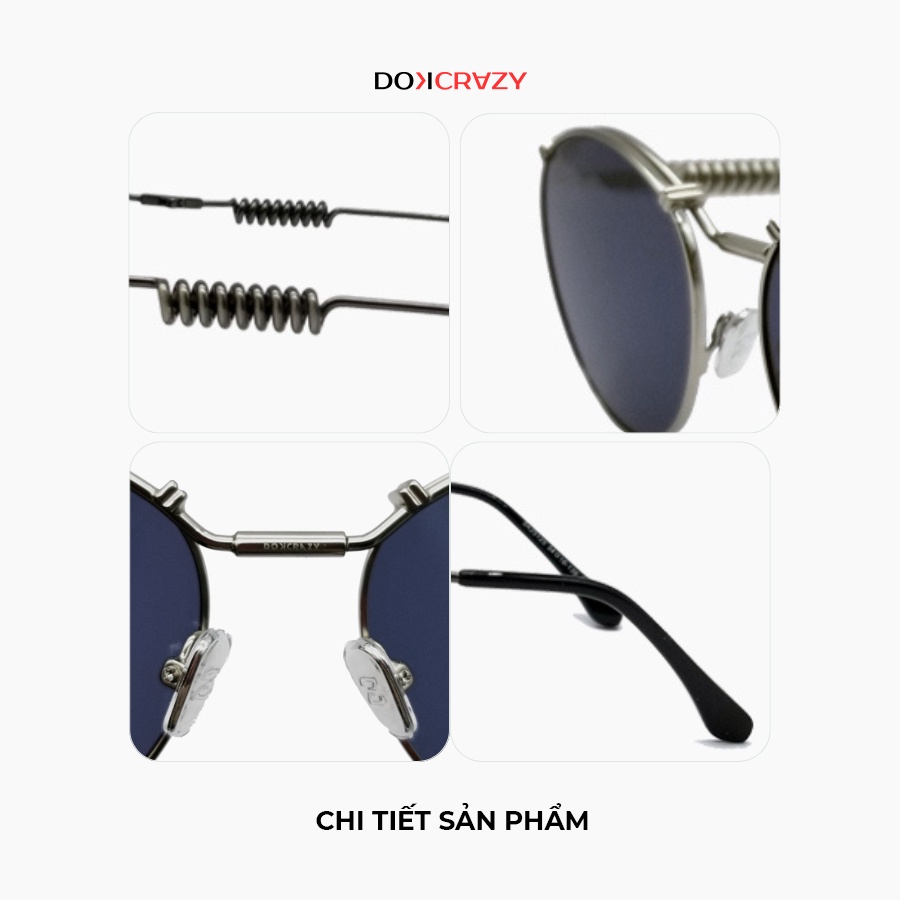 Kính mát DOKCRAZY GUSTAS sang chảnh hot trend Hàn Quốc, cá tính, độc đáo, chống UV400 tia cực tím