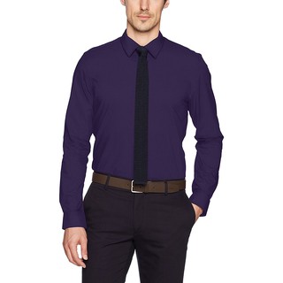 Calvin Klein  - Áo nam dài tay tím than S