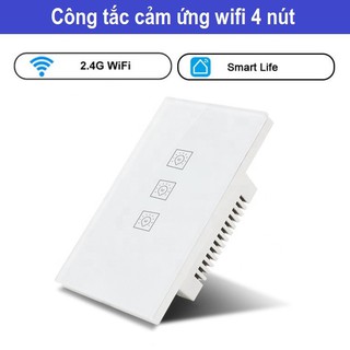 Công tắc cảm ứng TUYA WIFI hình chữ nhật  kênh