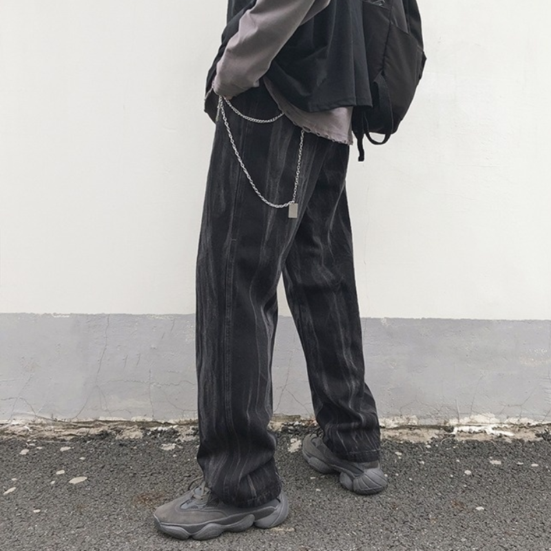 Quần jean dài ống rộng thời trang Hàn Quốc thịnh hành cho nam | BigBuy360 - bigbuy360.vn