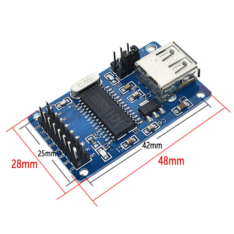 1 Mô Đun Đọc Ổ Đĩa U Giao Diện USB CH375B 51 / U Giao Diện Chính