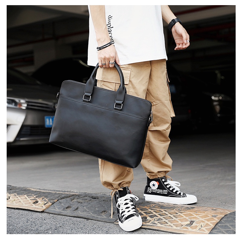 Túi xách nam công sở thời trang cao cấp T6016 giá rẻ, Túi xách nam đẹp da bền đẹp cao cấp đựng được laptop 15.6 inch