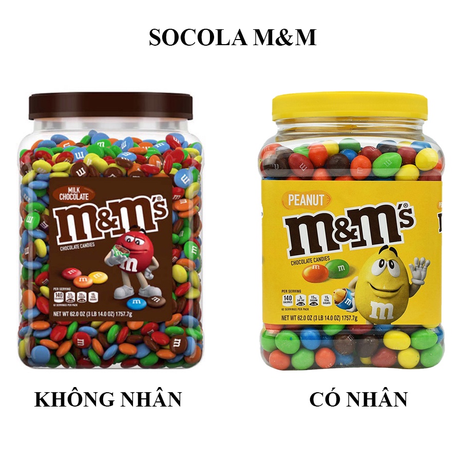 Kẹo Socola m&amp;m's 1757.7g