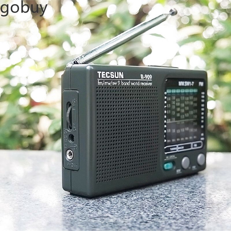 TECSUN R-909 Portable Radio FM MW(AM) SW(Shortwave) 9 Bands World Receiver vn