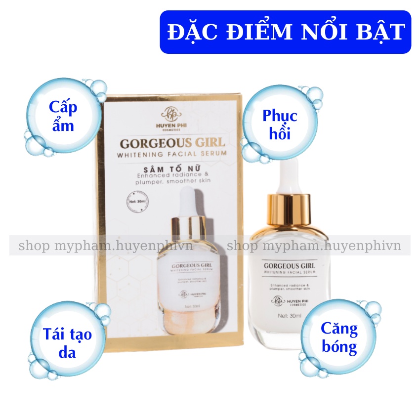 Serum Sâm Tố Nữ Huyền Phi - Cấp Ẩm, Tái Tạo Phục Hồi, Tăng Độ Đàn Hồi Cho Da