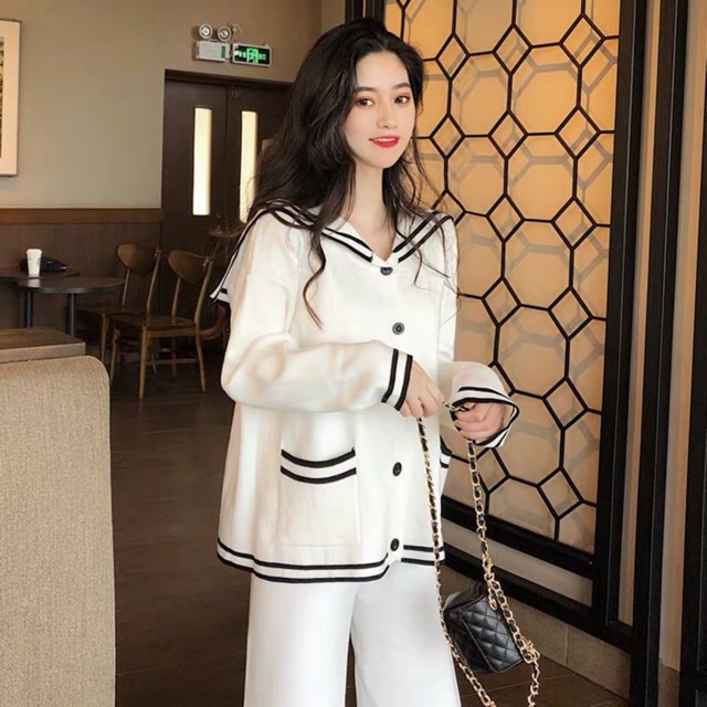 Set len trắng thuỷ thủ
