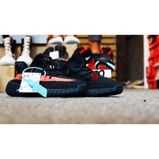 GIÀY SNEAKER 350 ĐEN ĐỎ NAM NỮ - YZBLRE